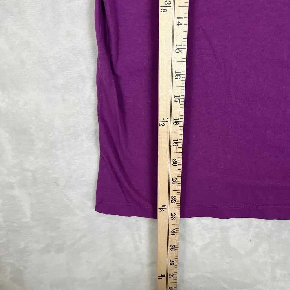 Patagonia Logo T-Shirt Girls Large Purple Short Sleeve Outdoor Graphic Tee
